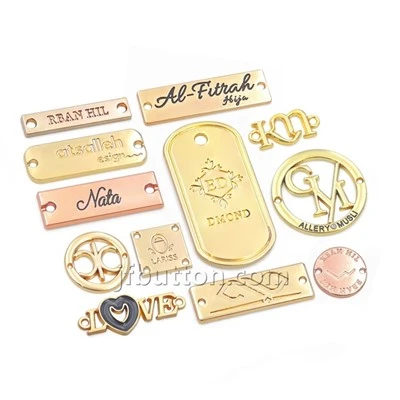 Metall-Logoplatten für Handtaschen