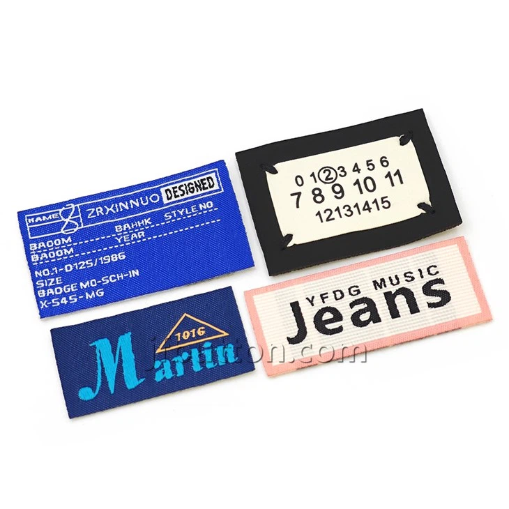 Folded Woven Clothing Tags Labels suppliers