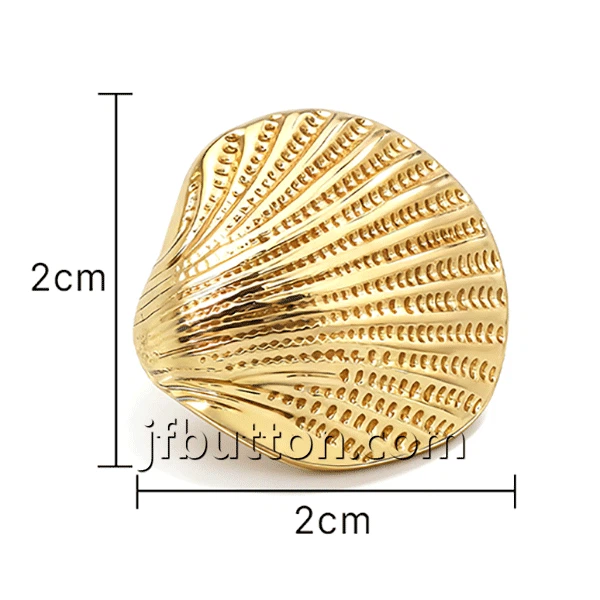 Gold Shell Shaped Buttons factory
