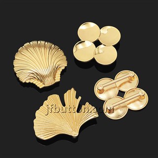 Ginkgoblatt-Bademode-Metallverschluss