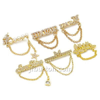 Goldene Hijab-Brosche für Frauen