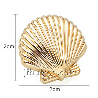 Metallimitat-Shell-Knopf
