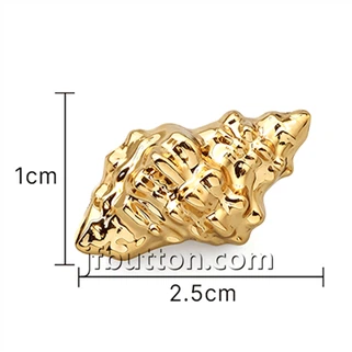 Mini-Gold-Conch-Knopf