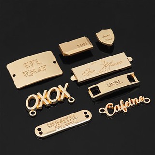 Benutzerdefinierte Handtaschen-Logoplatten aus Metall
