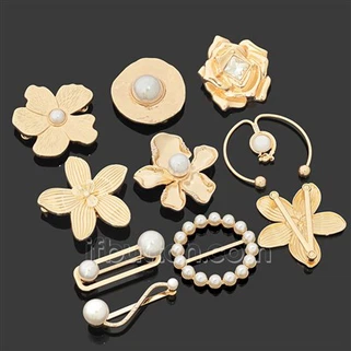 Goldfarbener Blumen-Bikini-Verbinder