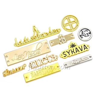 Metalletiketten für Kleidung